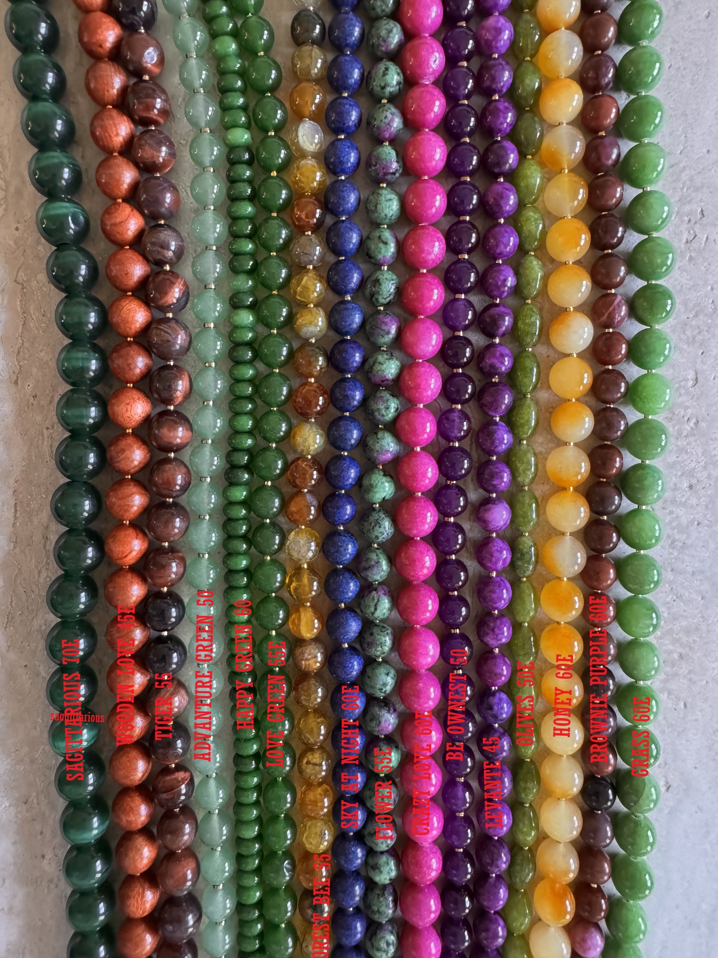 Natural stones